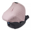 Jollein Sonnenverdeck für Kindersitz 0 bis 9 Monate Diamond knit vintage pink