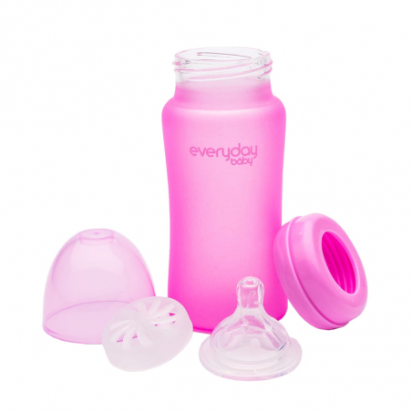 Everyday Baby Glasflasche 240ml Pink