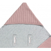 LÄSSIG Einschlagdecke "Knitted Blanket GOTS" - dusky pink