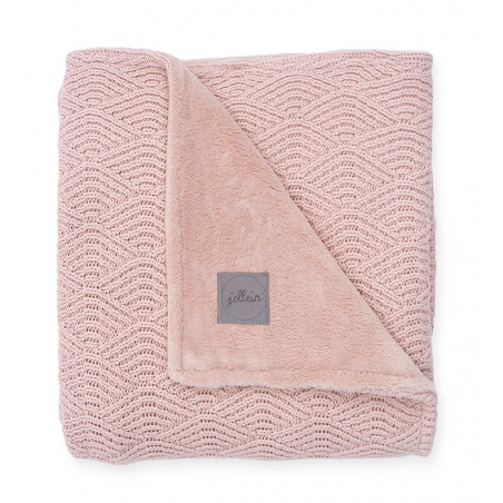 Jollein Decke 75x100cm River knit pale pink/coral...