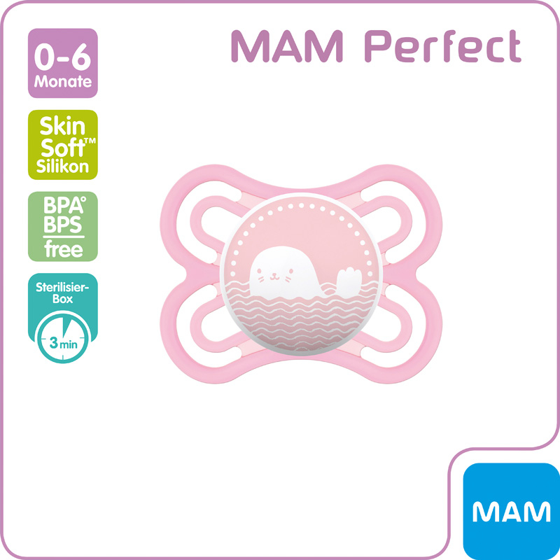 MAM Perfect Silikon 0-6 Monate Girl