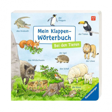 RAVENSBURGER "Meine Klappen-Wörterbuch: Bei den Tieren"