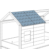 Paidi Tiny House Dachschindeln Hellblau
