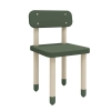 FLEXA Dots Stuhl mit Rückenlehne Tiefgrün