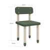 FLEXA Dots Stuhl mit Rückenlehne Tiefgrün