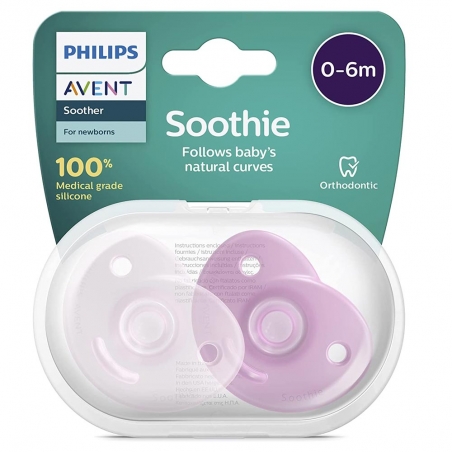 PHILIPS AVENT Schnuller Soothie 0-6m Girl