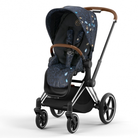CYBEX Priam 4.0 "Fashion Collections" Jewels of Nature | Rahmen Chrome | Griffe Braun