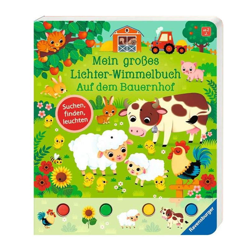 RAVENSBURGER Mein grosses Lichter-Wimmelbuch "Auf dem Bauernhof"