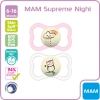 MAM Supreme Night Silikon 6-16 Monate Girl