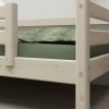 FLEXA Classic Bett mit 3/4 und hinterer Absturzsicherung weiss lasiert Detailansicht