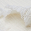 Jollein Decke 75x100cm Musselin "Fringe" Ivory Detailansicht