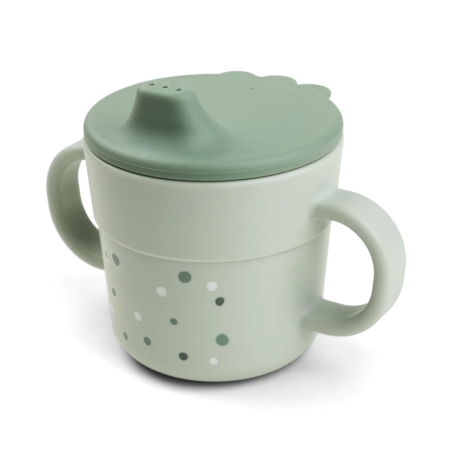 Done by Deer Becher "Foodie Spout Cup" Green