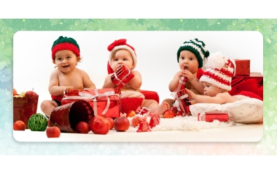 Weihnachtsgeschenke für Babys und junge Familien